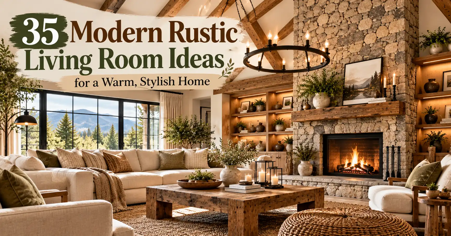 35 Modern Rustic Living Room Ideas for a Warm, Stylish Home